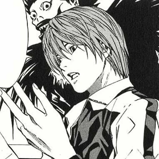 yagami léger, menace de mort, manga léger yagami, n note de mort, cahier de mort de mang