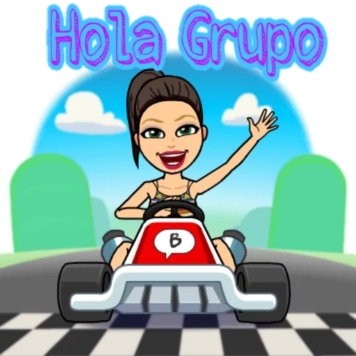 course, kart, le jeu, course, bitstrips