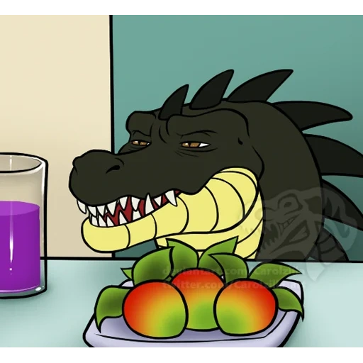 anime, godzilla male, godzilla monsters, breakfast caricature, godzilla renaissance