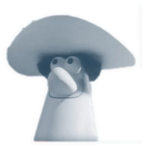 mushroom 3d, mushroom house, sad mushroom, mushroom illustration, anthropomorphic mushroom