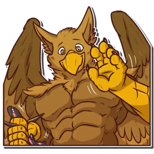 animação, personalização rica, griffin avian, leão de cabeça de águia, greedy grayphon furaffinity