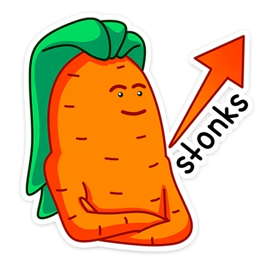 морквоша стикеры, стикер морковка, стикер морковь, стикеры, морковка