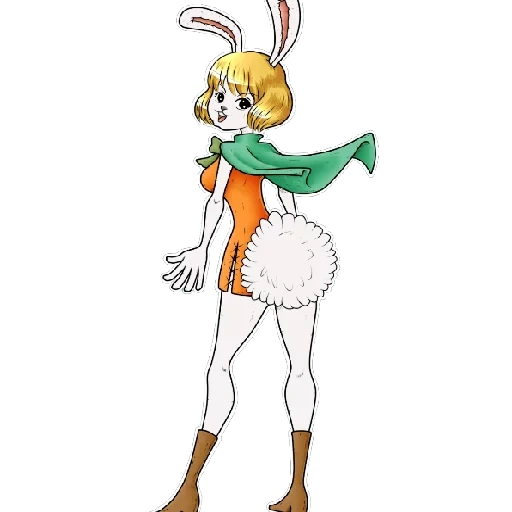 carrot van pis, carrot van pis, personaggi anime, carrot one piece, van pis rabbit carrot