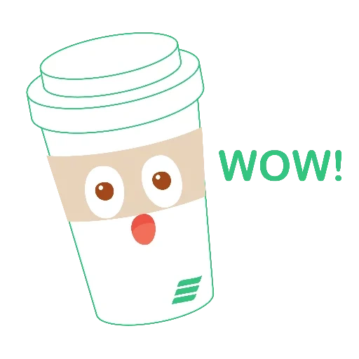 der ausdruck kaffee, cartoon für kaffee, kaffee tasse cartoon, animation der kaffeetasse, eine tasse kawai kaffee ohne hintergrund