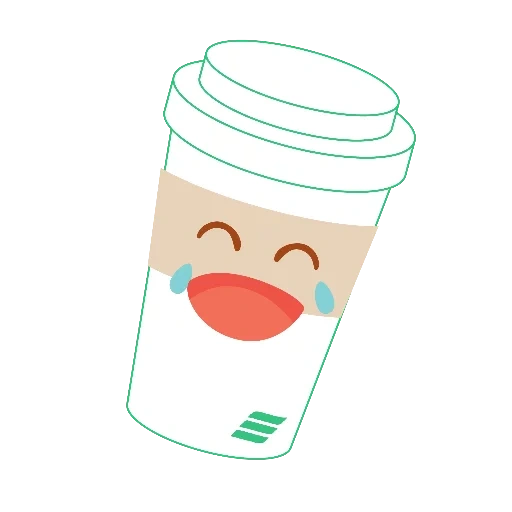 café, xícara, café emoji, café kawaii, xícaras de café emoji