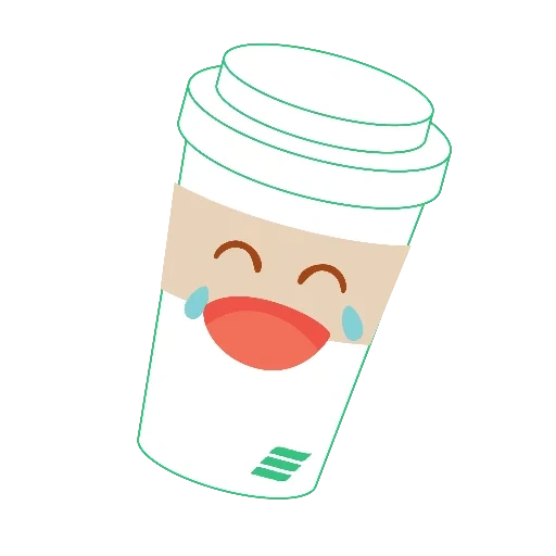 kopi, cangkir, kopi emoji, kopi kawaii, cangkir kopi emoji