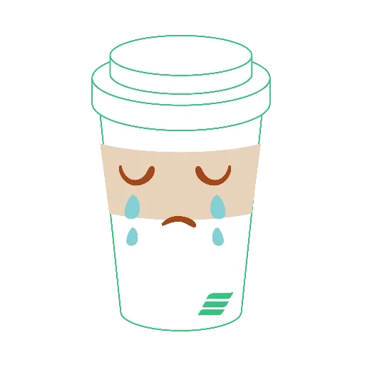 cup, a glass of coffee, kawaii coffee, kawaii cups of coffee, food drawings light cute coffee