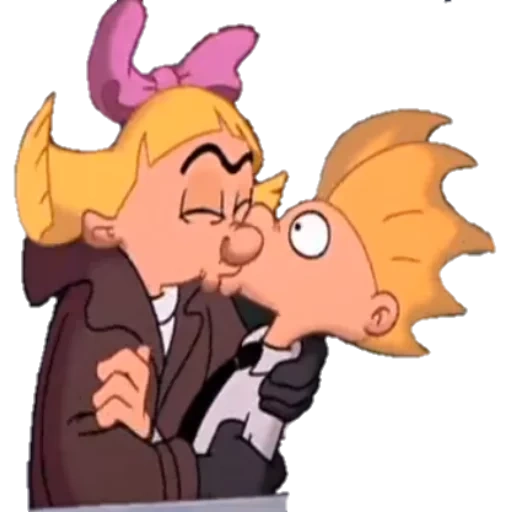 hei arnold, helga arnold, helga ay arnold, helga arnold amv, arnold helga kiss