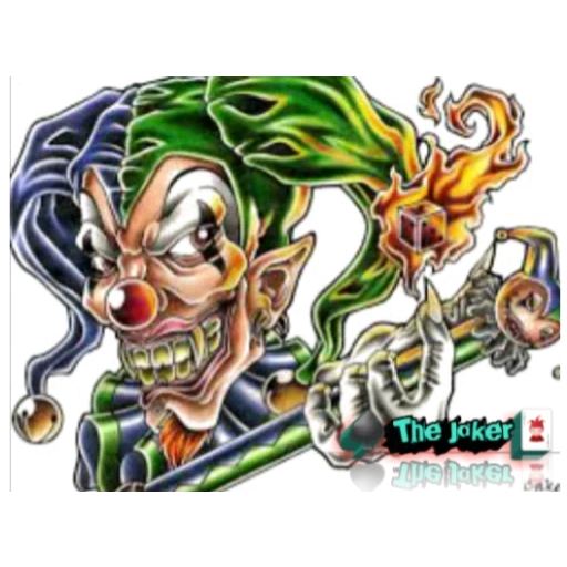 der clown der clown, der tätowierte clown, clown tattoo, skizze tattoo clown, old school tattoo clown