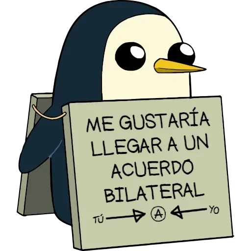 no, gunter, gunter with a sign, penguin with a plate meme
