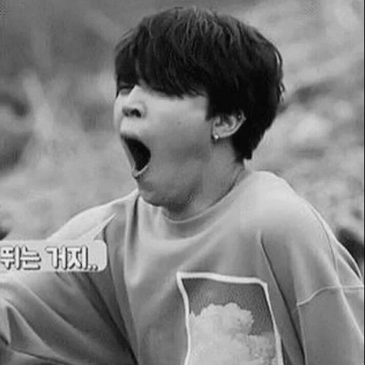 qi ming, boys, bts yawns, zheng zhongguo, jungkook bts