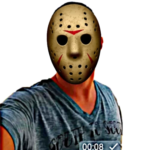 mask art, jason voorhees, ted white jason, friday 13 fan film, jason voorhees mask