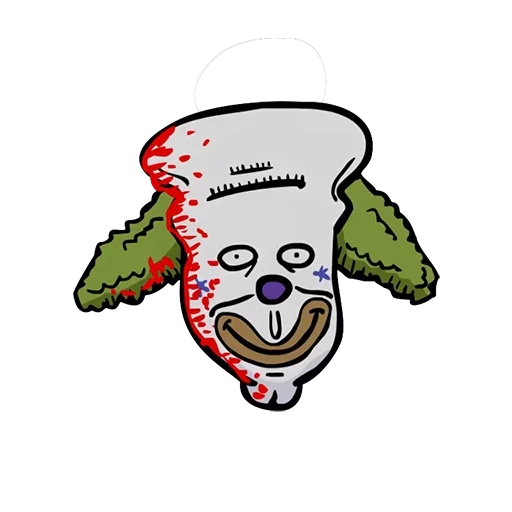 лого, маска, клоун, твисти клоун, голова зомби