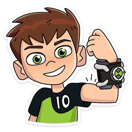 ben 10, стикеры для телеграм, бен 10 rush, набор стикеров, бен 10 игры