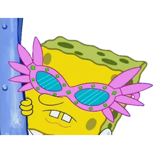 esponja bob gafas rosa, bob esponja pantalones cuadrados