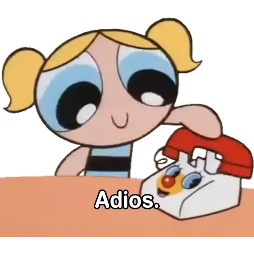 anime, super breadcrumb, hola adios meme, super breadcrumb 1998, super breadcrumb bubbles