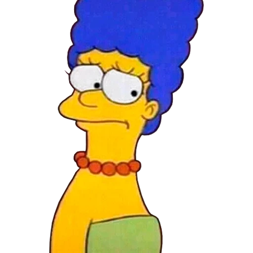 simpsons, marge simpson, pahlawan simpsons, karakter simpsons, marge simpson tersenyum