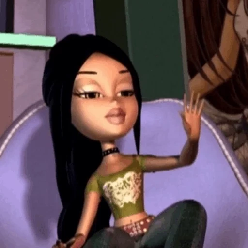 bratz, motivo de jade de blatz, bratz cartoon jasmin, irmão cartoon yuxin, bratz magic cartoon 2008