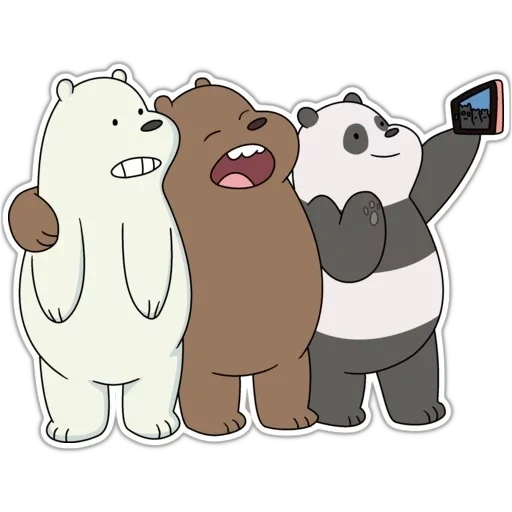 три медведя белый, вся правда о медведях, мультфильм we bare bears, 3 медведя панда белый бурый, мультфильм вся правда о медведях