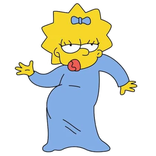 die simpsons, maggie simpson, die simpsons maggie ist traurig, maggie simpson ist traurig, margaret evelyn maggie simpson