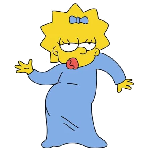 i simpson, maggie simpson, i simpson maggie è triste, maggie simpson triste, margaret evelyn maggie simpson