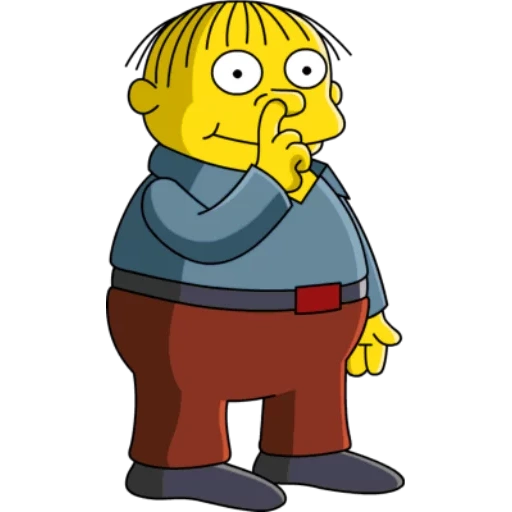 ralph wigam, les simpsons, ralph wigan est triste, les simpsons, ralph wigan adulte