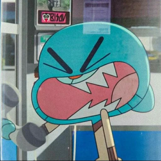 gumball scream, red de dibujos animados, increíble mundo de gambula llorando