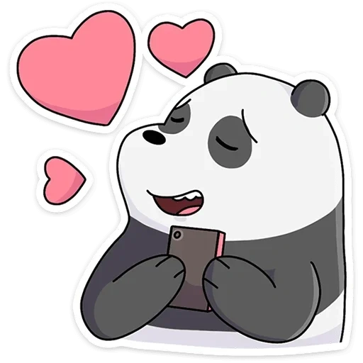 panda, panda is dear, nyashny pandas, panda drawings are cute, panda is a sweet drawing