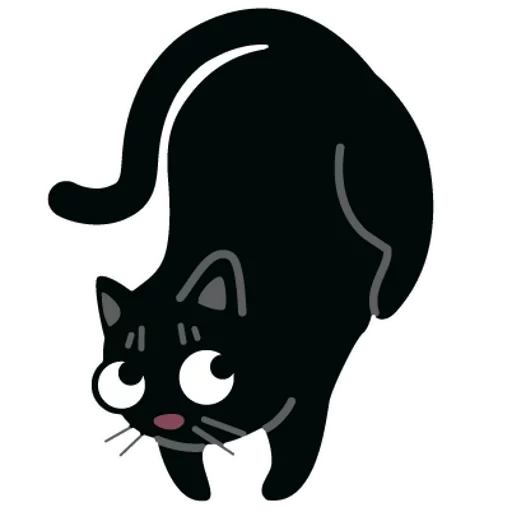 nero, gatto nero, gatto nero, gatto nero, la parete di silhouette del gatto