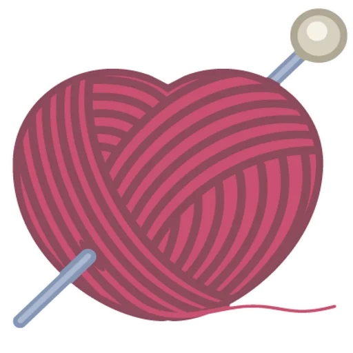 knitting, a ball of yarn, a ball of thread, logo knitting