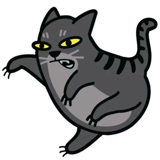 cat, angry cat, bmp cats, cartoon cat, gray cat cartoon