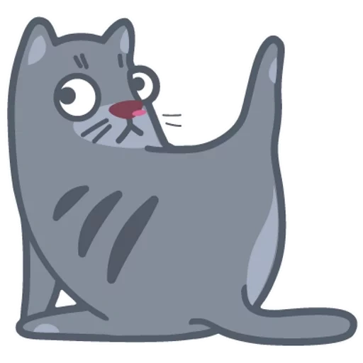 gato, gato, iconka gatos, animación de gatos grises