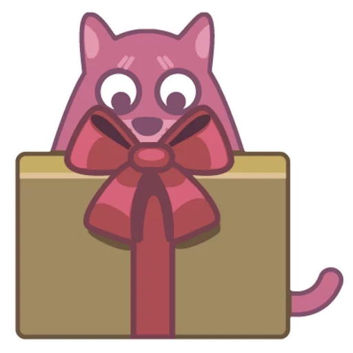 cat, a party, the cat is a gift, pink cat, games of parties