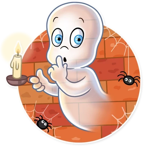 casper, caspery, ghost of casper, casper sticker set, casper friendly ghost