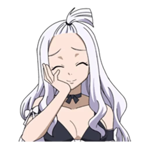 mirajane, fairy tail, хвост феи эмодзи, fairy tail mirajane, хвост феи миражанна неко