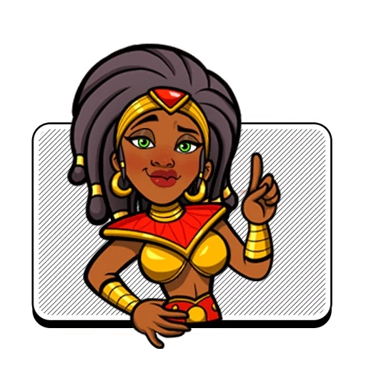 animation, people, character, legend queen opala game, cartoon egyptian girl