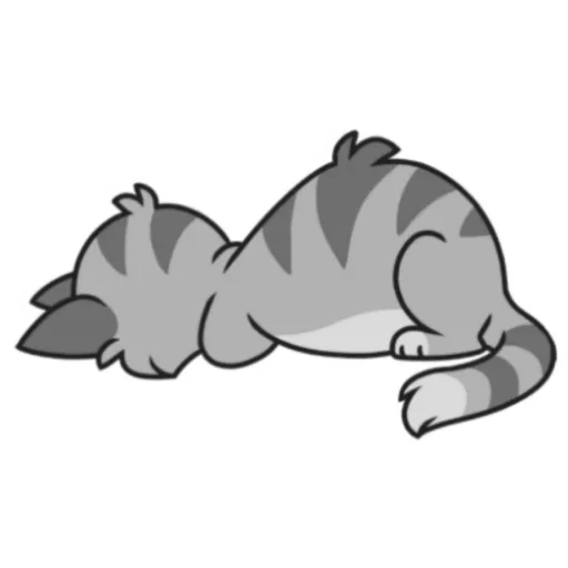 кошки, кастл кэтс, иллюстрация кошка, уставший кот рисунок, уставший кот мультяшный