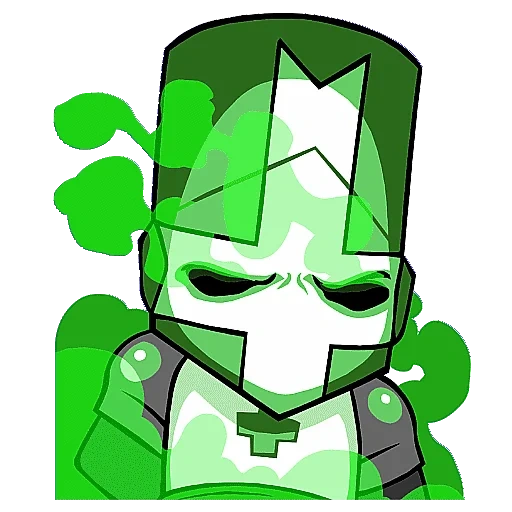 castle crashers, personnages castle krasers, castle crashers avatars, sir gawain green knight, castle krasers green knight
