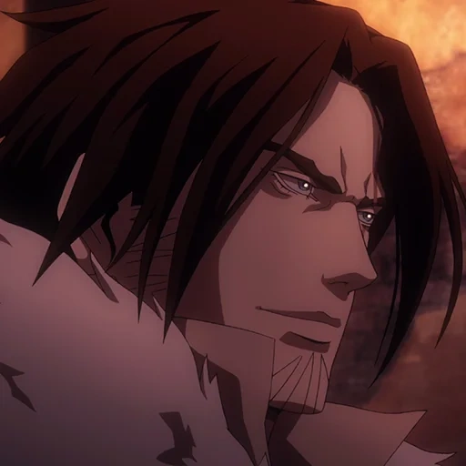 personagem de anime, castlivia 2017, trevor belmont alukad, série de tv castlivania trevor, castlvia trevor belmont 3ª temporada