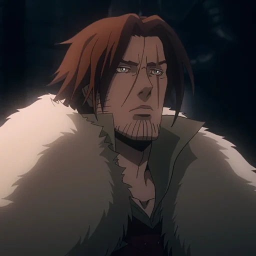 trevor belmont, trevor belmont, tangkapan layar trevor belmont, castlevania castlevania 2017, kastil trevor belmont musim 3