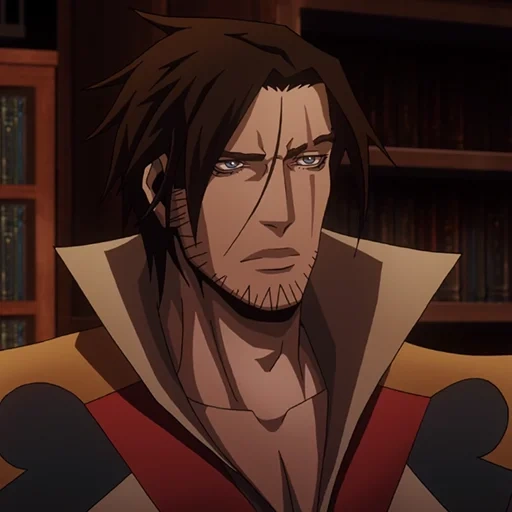 trevor belmont, trevor belmont, personagem de anime, animação trevor belmont, castlevania 2017