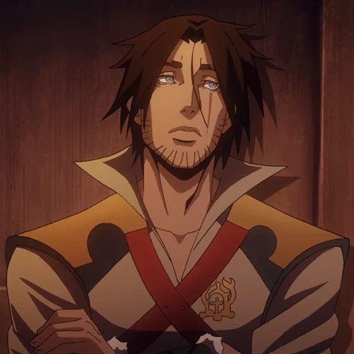 animação escura, animação grande, trevor belmont, personagem de anime, trevor belmont