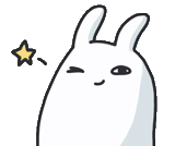 engraçado, coelho, coelho, coelho de madeira pequena, coelho sorridente anime