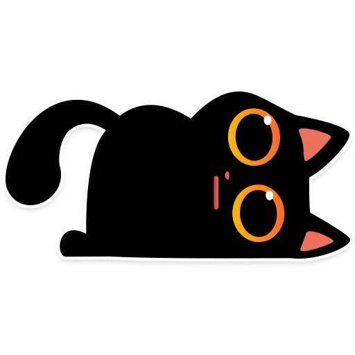 kucing, cat teftel, kucing hitam, stiker kucing