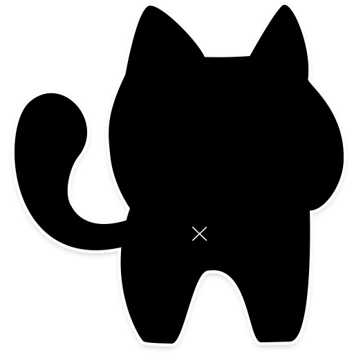 silhouette de chat, silhouette de chat, contour du chat, profil de chat noir, profil de chat noir