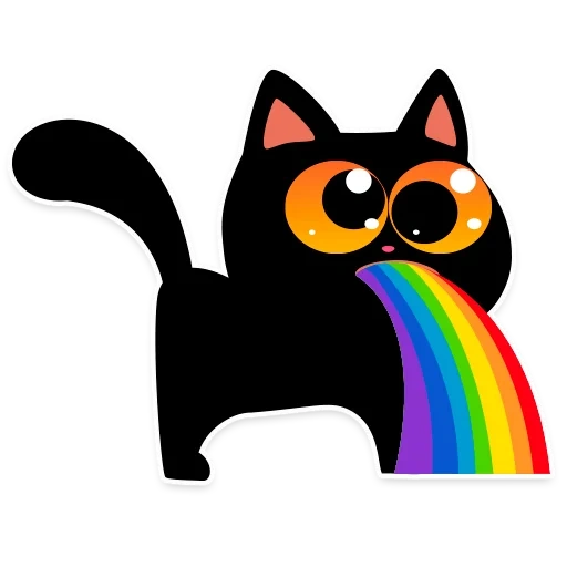 кот, cat teftel, иллюстрация, наклейки кошки, кот мультяшный рисунок