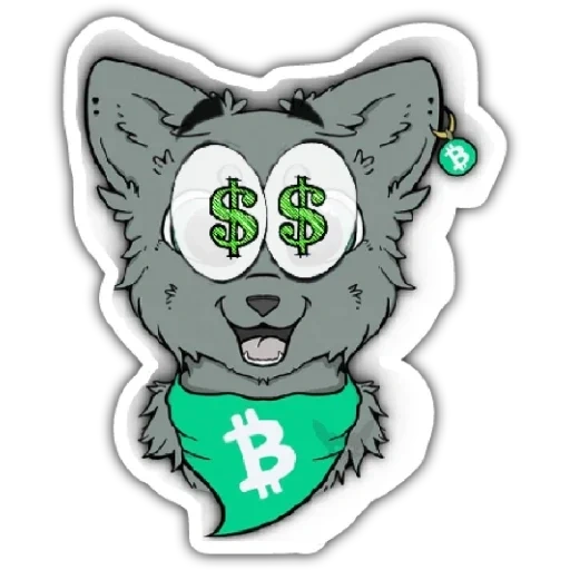 lobo, dinheiro, 20 tokens, gato stema