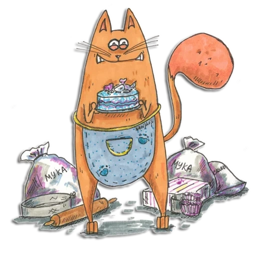 gato, gato de café, gatos de café, dibujo de gato divertido