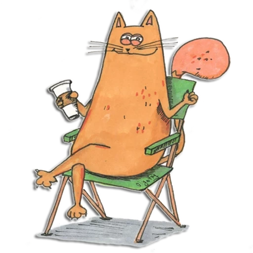 cat, coffee cat, the drawings are funny, funny cat drawing