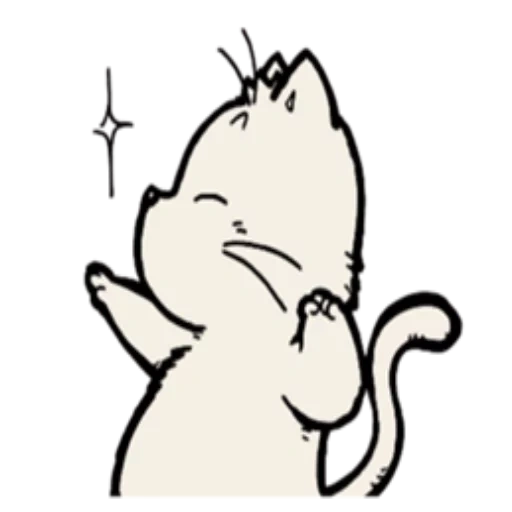 gato, selo, rato branco, padrão bonito, ilustração de rato